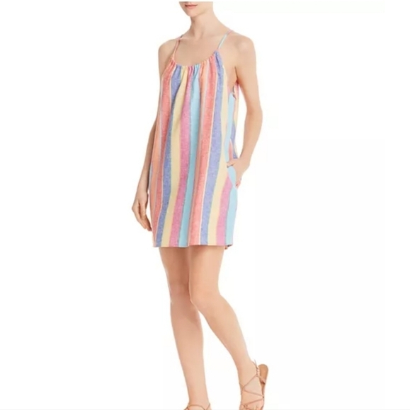 Show Me Your Mumu Striped Mini Dress - Picture 1 of 6